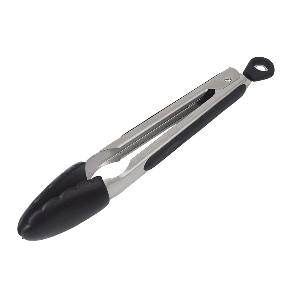 Food Tong Silicone Head Stainless Steel