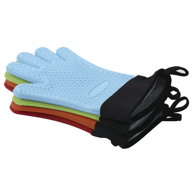 Heat Resistant Cooking Gloves Oven Gloves with Inner Cotton Layer